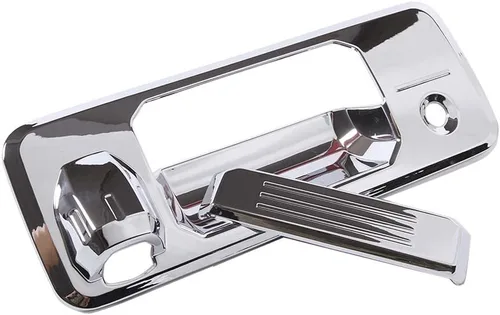 Vista 7 de CHEAYAR Cubierta para puerta trasera compatible con Toyota Tundra 2014-2021, cubierta de manija de puerta trasera de ABS para puerta trasera