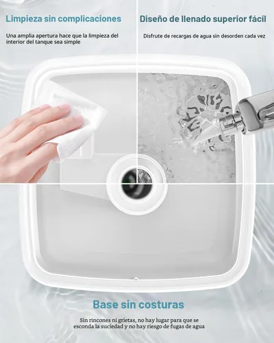 Vista 5 de Humidificadores Bear para Dormitorio, Humidificadores de Niebla Fría de 2.5L y Difusor de Aceites, Humidificadores Rápidos y Silenciosos para Toda