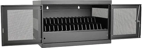 Vista 19 de Tripp Lite Estación de almacenamiento de carrito de carga móvil de CA de 21 puertos para Chromebooks, iPads, portátiles, tabletas, negro (CSC21AC)