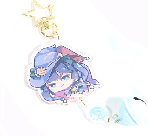 Vista 2 de HMPAIMON Genshin Impact - Llavero periférico de acrílico, bonito personaje