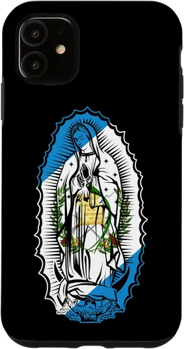 Vista 8 de Funda para iPhone 16 Virgen de Guadalupe con bandera de Guatemala
