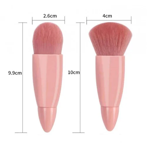 Vista 8 de COSHINE - Juego de brochas de maquillaje de viaje fáciles de usar, kit de 5 brochas cosméticas de función completa (5 piezas con espejo)