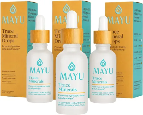 Vista 11 de MAYU - Gotas minerales traza, más de 80 minerales iónicos para agua, 1 oz Cero metales pesados detectables, de gran sabor, con magnesio, potasio