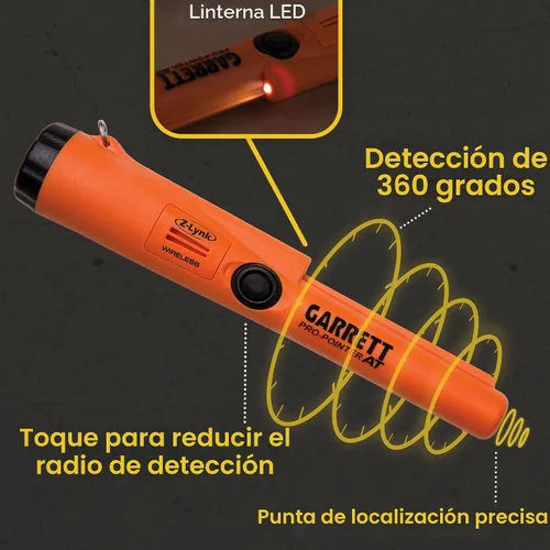 Vista 6 de Garrett Pro-Pointer AT Z-Lynk - Pinpointer inalámbrico, color naranja