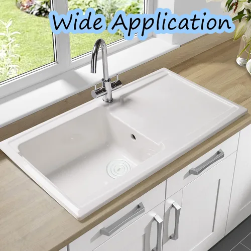 Vista 6 de Tapón de silicona para desagüe de bañera de 4.5 pulgadas, tapón universal para fregadero y enchufe de viaje para cocinas, baños y lavanderías