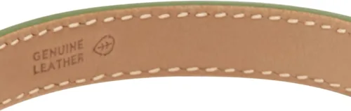 Vista 3 de Fossil - Pulsera de acero inoxidable y cuero genuino para mujer