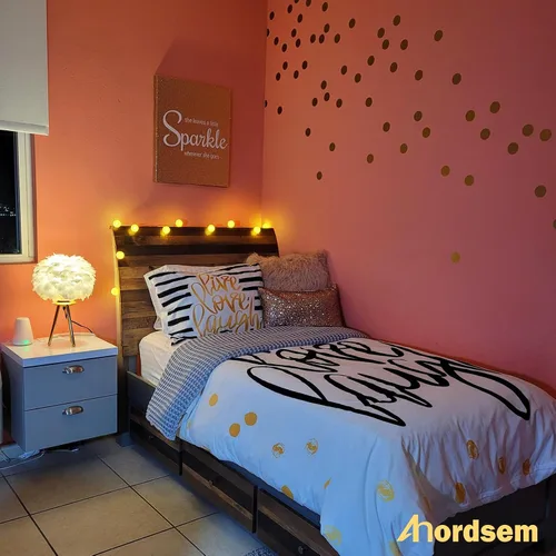 Vista 5 de Anordsem Guirnalda de luces de batería para interior: 6.88 pies/10 linternas LED de bolas de algodón, paquete de 2 – Iluminación acogedora de hadas