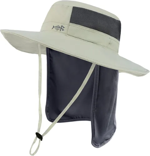 Vista 43 de BASSDASH Sombrero de pesca solar UPF 50+ resistente al agua con solapa desmontable para el cuello