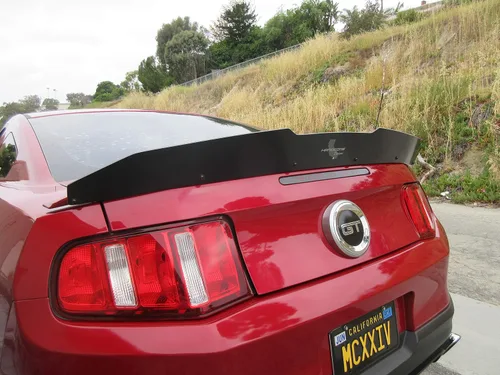 Vista 3 de Alerón de Mimbre Alto Hardcore Compatible con Mustang 2010-14 ¡Fabricado en Estados Unidos!