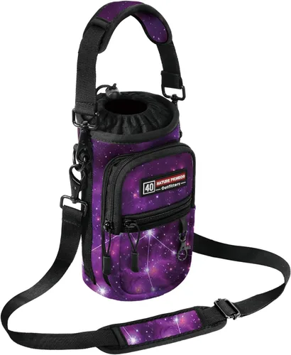 Vista 8 de NATURE PIONEOR Water Bottle Holder with Strap for 25oz/32oz/40oz/64oz