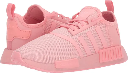 Vista 7 de adidas Originals NMD_r1 - Tenis unisex para niños Core BlackSilver MetallicSolar Red