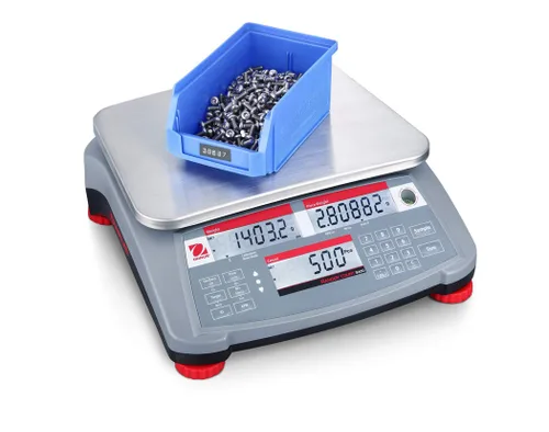 Vista 4 de Ohaus RC31P3 Ranger Count 3000 - Báscula compacta para banco, capacidad de 6 libras
