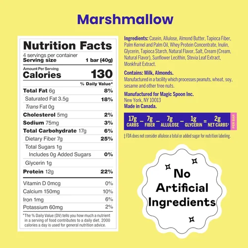 Vista 2 de Magic Spoon Treats Marshmallow - 8 barras altas en proteínas, sin gluten