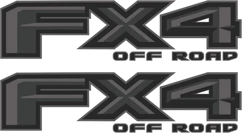 Vista 7 de Gold Hook FX4 - Calcomanías todoterreno para Ford Ranger 2019-2023 Maverick Negro rojo