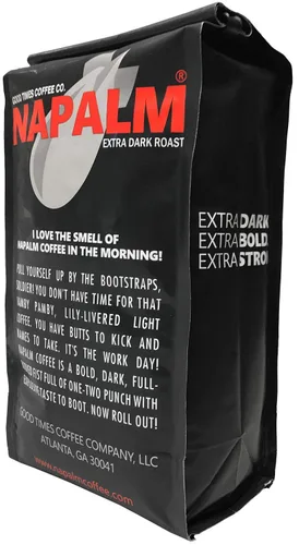 Vista 5 de Napalm Coffee, Café tostado extra oscuro en bolsa de 12 oz, 100 % arábico