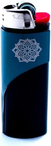 Vista 14 de Kasher Estuche para encendedor de mandala con encendedor, construcción elegante y duradera, herramienta multiusos ligera, portátil, accesorio