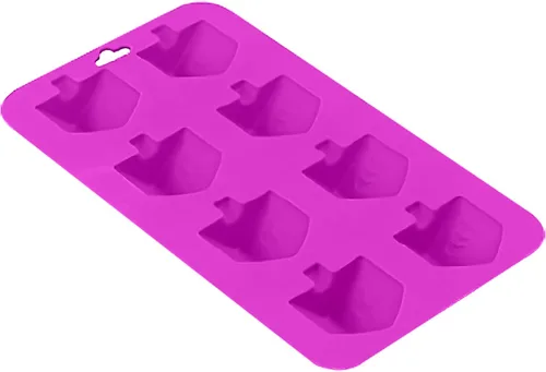 Vista 3 de The Kosher Cook Dreidel - Moldes de silicona con forma para hornear, congelar, dulces, cubitos de hielo, chocolate y horno, aptos para congelador
