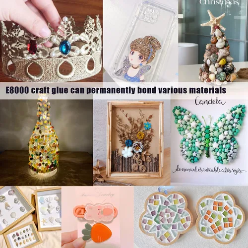 Vista 3 de E8000 Super Glue Clear, Mejorar Joyería B-7000 Pegamento para joyería de diamantes de imitación de tela pegamento fuerte adhesivo para arte de uñas