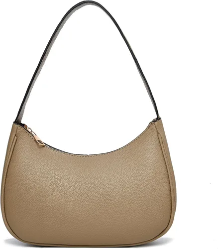 Vista 13 de BAIKELI Bolso de hombro en forma de media luna para mujeres, pequeño bolso al hombro clásico retro, de estilo embrague, bolso tipo hobo, bolso