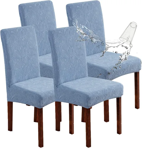 Vista 89 de Fundas impermeables para sillas de comedor, fundas elásticas para sillas Parsons, para comedor, cocina, funda protectora para silla de comedor