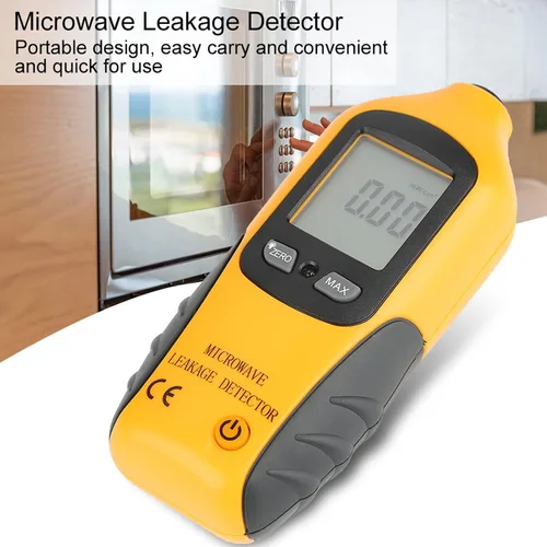Vista 5 de Detector de Microondas, Pantalla LCD Digital, Detector de Fugas de Microondas, Probador de Medidor de Radiación de Alta Precisión 2450MHz, Probadores