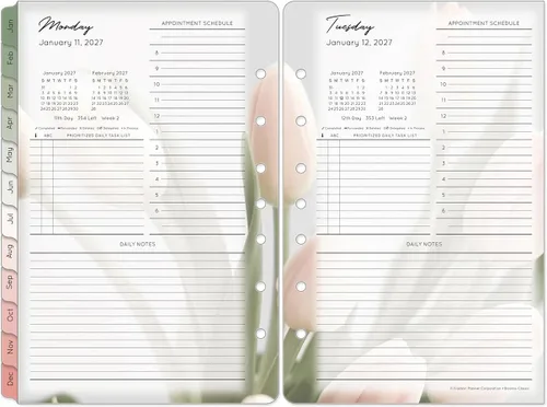 Vista 10 de FranklinCovey - Recambio de planificador Blooms Una página por día encuadernado en anillo (clásico, enero 2026 - diciembre 2026)