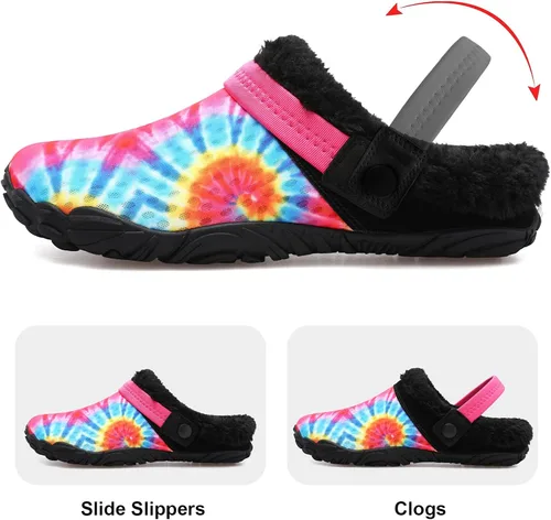 Vista 3 de Besroad - Pantuflas mullidas para mujer y hombre, esponjosas, cómodas, de espuma viscoelástica, para dormitorio