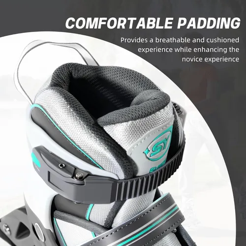 Vista 5 de SUPER YOUNGSTER Patín en línea ajustable para mujer, patines de ruedas para mujeres adultas