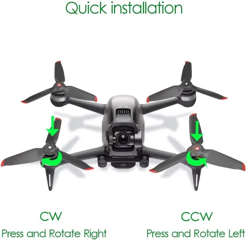 Vista 4 de 8 piezas de hélices de repuesto para DJI FPV Drone Accesorios de bajo ruido cuchillas