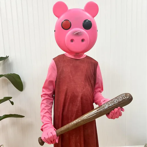Vista 3 de Disfraz de murciélago de cerdito, accesorio oficial de disfraz de videojuego, talla única