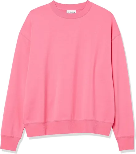 Vista 6 de The Drop Margot - Sudadera suelta de manga larga con cuello redondo y hombros caídos para mujer