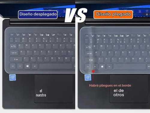 Vista 4 de Funda protectora universal para teclado de laptop de 13 pulgadas y 14 pulgadas, ultradelgada, Dell, HP, Lenovo, Acer, Asus MacBook, a prueba