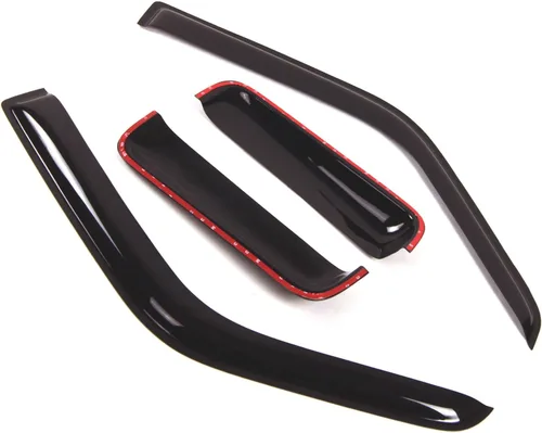 Vista 2 de Visor de ventana compatible con Dodge Dakota ExtendedCab 1987-1996, DGWV2-111, deflector de montaje exterior, protector de lluvia, humo oscuro