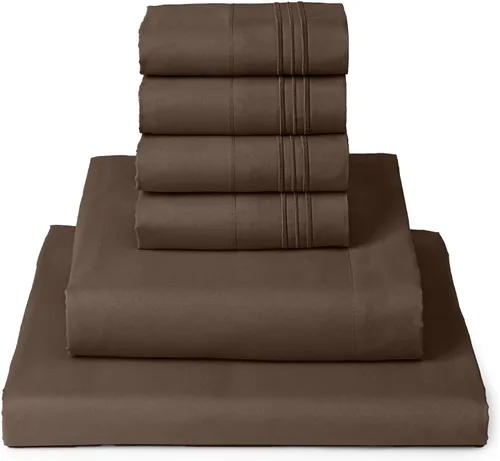 Vista 11 de Mellanni Juego de sábanas Twin XL - Juego de ropa de cama de 4 piezas de la colección icónica, (incluyendo 2 fundas de almohada), bolsillo profundo