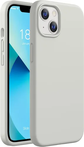 Vista 12 de CellEver Funda de silicona resistente para iPhone 13, protección militar contra caídas, protección elevada de pantalla y cámara, interior sin Negro