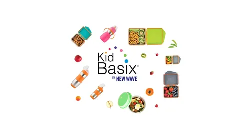 Vista 4 de Kid Basix by New Wave Safe Snacker - Lonchera reutilizable de acero inoxidable de 3 tamaños, incluye 23 onzas, 13 onzas y 7 onzas, reutilizables