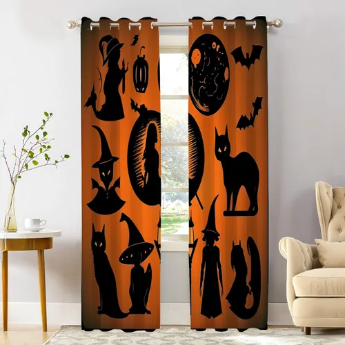Vista 22 de Shrahala Abstract Colorful Blackout Curtain Tiers, Modern Ative Kitchen Valance Light Blocking Tier Drapes with Rod Pocket, 2 Pack 26 X 24 in
