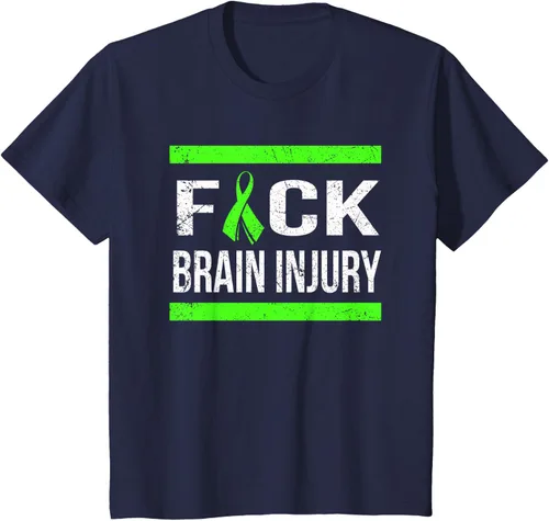 Vista 89 de Apoyo Daño cerebral Concienciación T Shirt, mujer L, Asphalt Negro