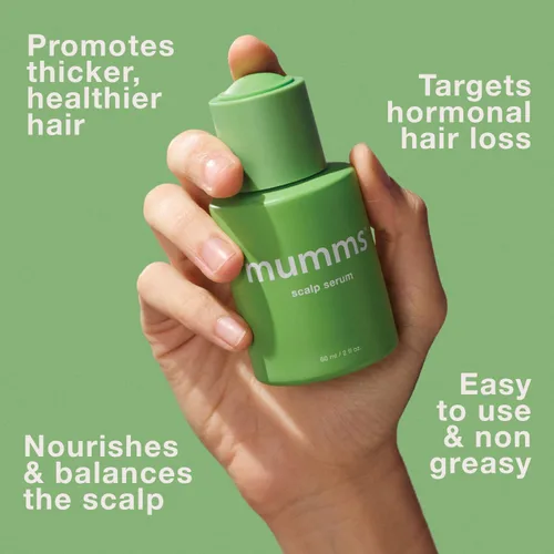 Vista 5 de mumms Suero para el cuero cabelludo, tratamiento para el crecimiento del cabello con palma enana americana y raíz de jengibre, 2 onzas líquidas, uso