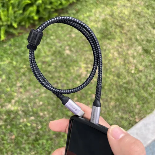 Vista 6 de Cable corto USB C a USB C (paquetes de 2 paquetes de 1.5 pies), 3.1 Gen 2 10Gbps 100W 4K USBC Video Cable de carga rápida de transferencia de datos