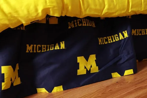 Vista 42 de College Covers Everything Comfy Nebraska Cornhuskers - Falda de cama con volantes, tamaño individual