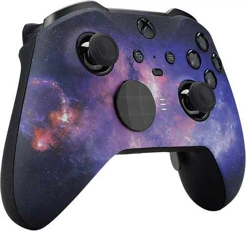 Vista 6 de eXtremeRate Nebula Galaxy - Funda de repuesto para placa frontal con diseño de galaxia, carcasa frontal suave al tacto, kit de repuesto para Xbox