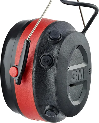 Vista 12 de 3M Pro-Comms - Protector auditivo electrónico, orejeras inalámbricas con tecnología Bluetooth y micrófono de brazo externo con cancelación de ruido
