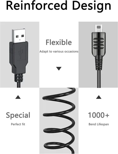 Vista 6 de DTOL Cable de carga USB para Nintendo DS Lite