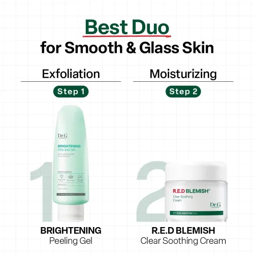 Vista 9 de Dr. G Gel Exfoliante Iluminador, cuidado de la piel coreano para una piel radiante, exfoliante facial Aqua Gommage, ácido hialurónico, ceramidas