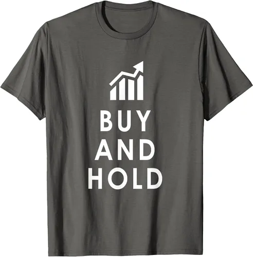Vista 6 de Stocks Investing Buy and Hold Investor T-Shirt Asphalt Grey