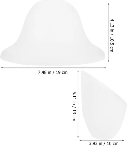 Vista 6 de EXCEART Juego de pantallas de herradura de plástico para lámparas de mesa, luces de piso, decorativas, fáciles de instalar