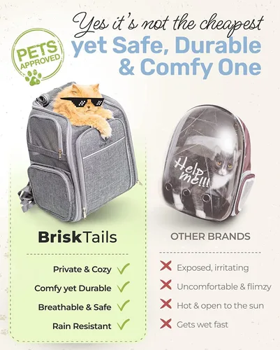 Vista 2 de Mochila transportadora grande para gatos, mochila de senderismo de viaje grande para mascotas, aprobada por aerolíneas, perfecta para gatos