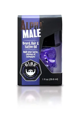 Vista 6 de GIBS Grooming - Beard, Hair & Tattoo Oil (1 fl oz) Collectible Glass Bottle - Softens & Strengthens - Skin Moisturizer - Vitamin C - UV Shield