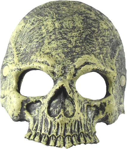 Vista 2 de Máscara facial de calavera de espuma, accesorio de disfraz de Halloween